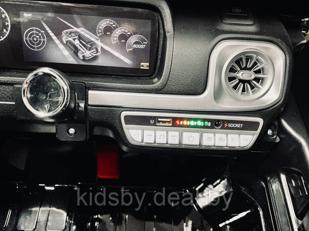 Детский электромобиль RiverToys Mercedes-AMG G63 4WD S307 (черный) Лицензия полноприводной - фото 6 - id-p119784138