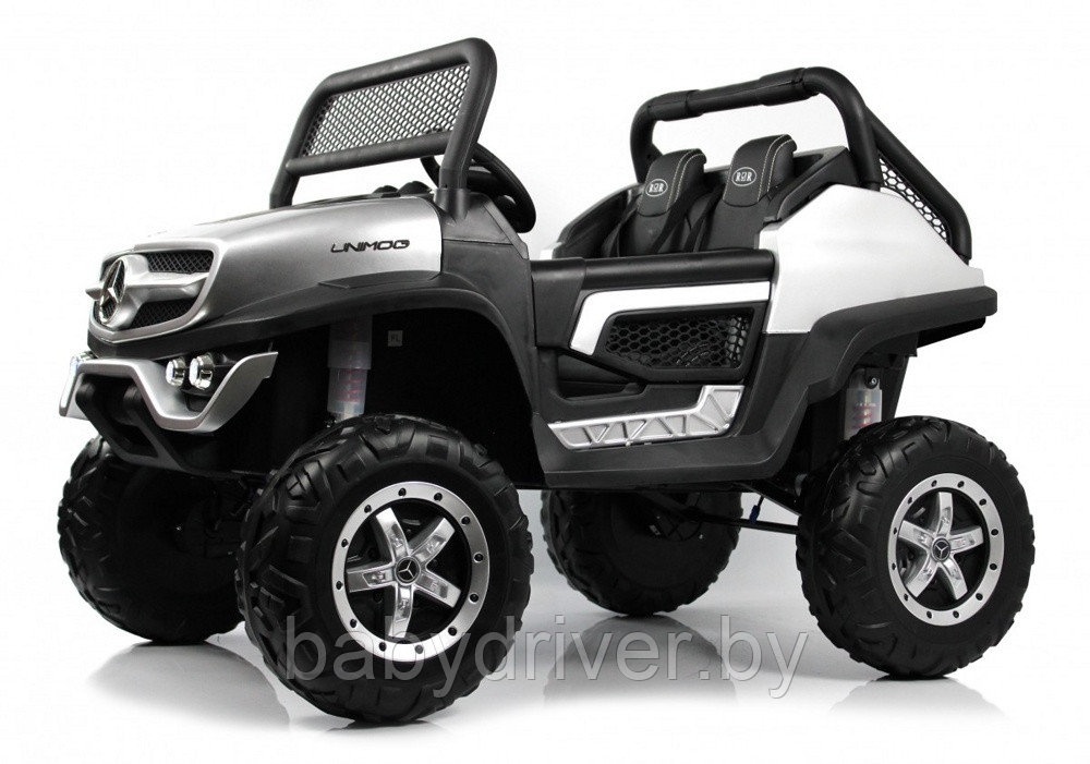 Детский электромобиль RiverToys Mercedes-Benz Unimog Concept P555BP 4WD (серебристый глянец) полноприводный