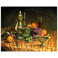 Картина по номерам красками Остров сокровищ Натюрморт с виноградом, 40х50 см, (на подрамнике)