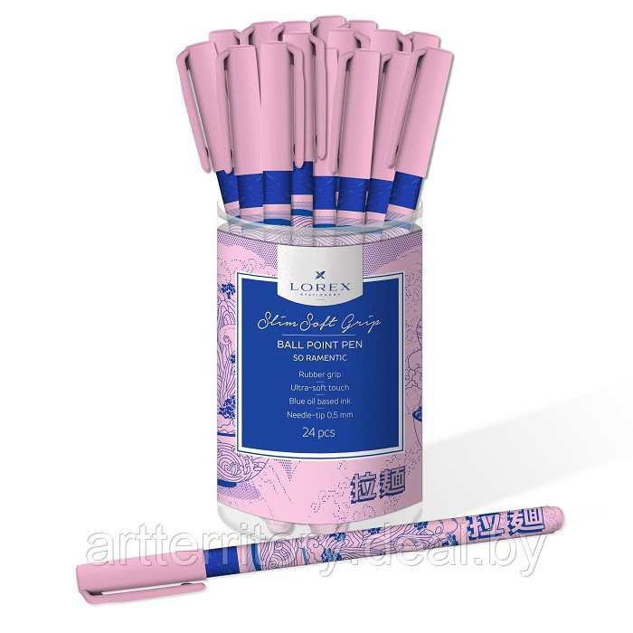 Ручка шариковая Lorex SO RAMENTIC, на масляной основе, синий, 0,5 мм, 14 см - фото 1 - id-p220101967