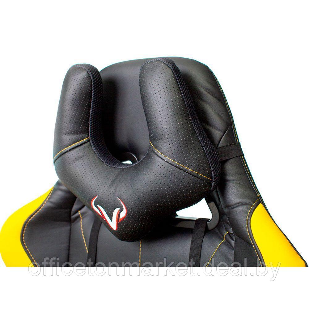 Кресло игровое Бюрократ "Zombie VIKING 5 AERO", экокожа, пластик, черный, желтый - фото 9 - id-p218175313