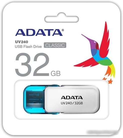 USB Flash A-Data UV240 32GB (белый) - фото 5 - id-p220103459