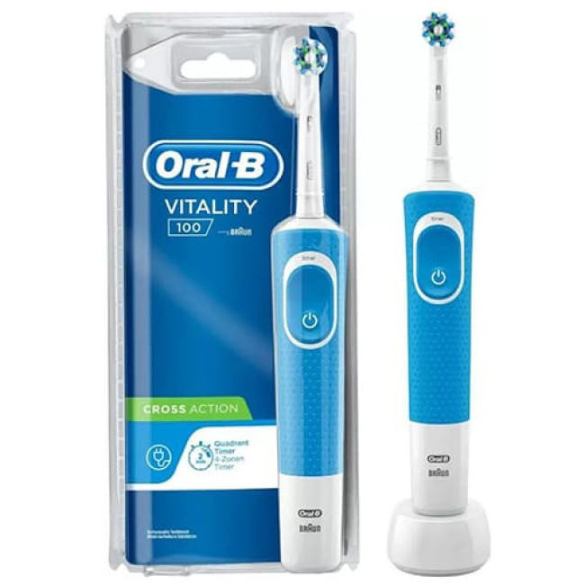Электрическая зубная щетка Oral-B Vitality 100 CLS D100.413.1 Голубой - фото 1 - id-p220102067