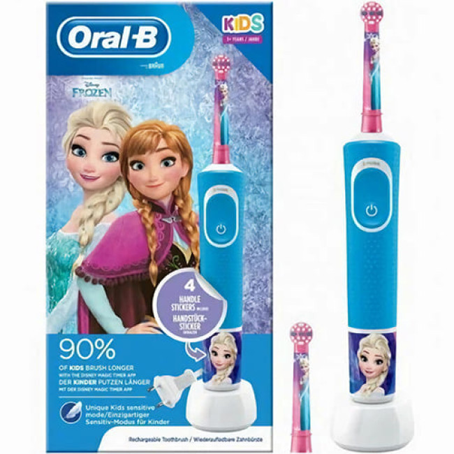Электрическая зубная щетка Oral-B Vitality 100 Kids Plus Frozen Hbox D100.423.2K - фото 1 - id-p220102073