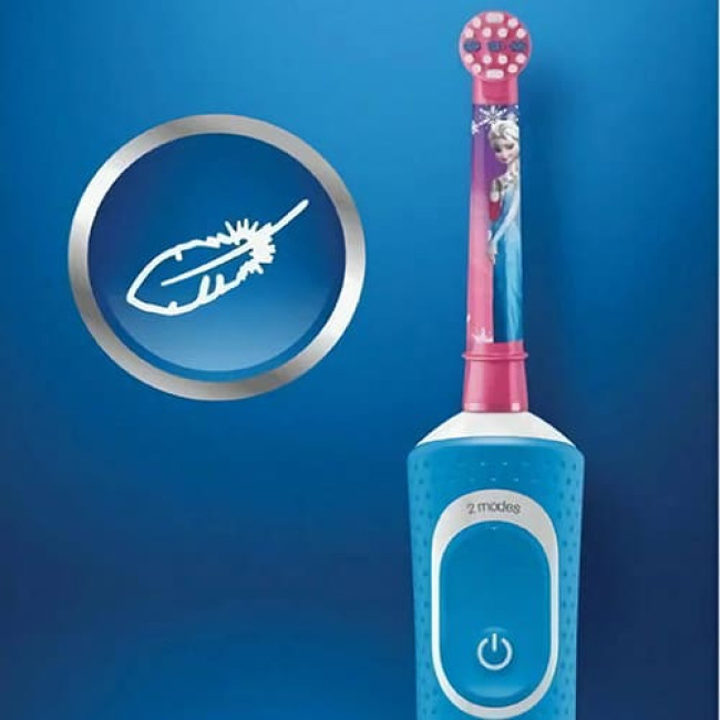 Электрическая зубная щетка Oral-B Vitality 100 Kids Plus Frozen Hbox D100.423.2K - фото 3 - id-p220102073