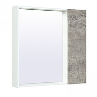 Шкаф-зеркало "Манхэттен 75" серый бетон, универсальный