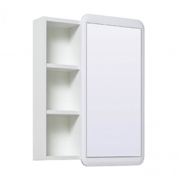 Шкаф-зеркало "Капри 55" белый, универсальный - фото 1 - id-p220106806