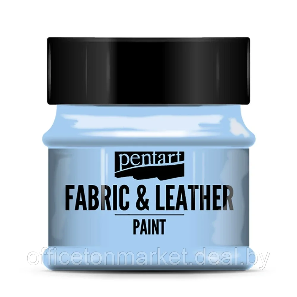 Краска для текстиля "Pentart Fabric & Leather paint", 50 мл, небесно-голубой - фото 1 - id-p207922310
