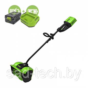 Снегоуборщик аккумуляторный Greenworks 60V GD60SSK5 (1хАКБ 5Ач и ЗУ) 30 см - фото 1 - id-p220113088