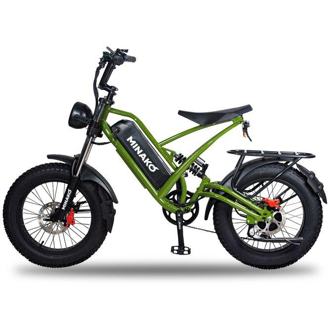 Электровелосипед Minako Fox 23 Ah Cпицы (зеленый) - фото 2 - id-p220113254