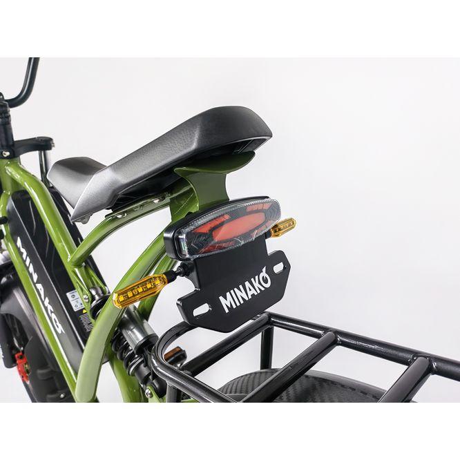 Электровелосипед Minako Fox 23 Ah Cпицы (зеленый) - фото 4 - id-p220113254