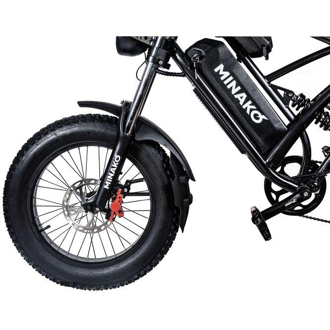Электровелосипед Minako Fox 23 Ah Cпицы (черный) - фото 4 - id-p220113255