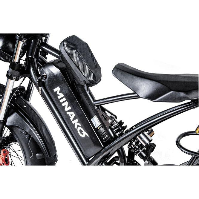 Электровелосипед Minako Fox 23 Ah Cпицы (черный) - фото 6 - id-p220113255