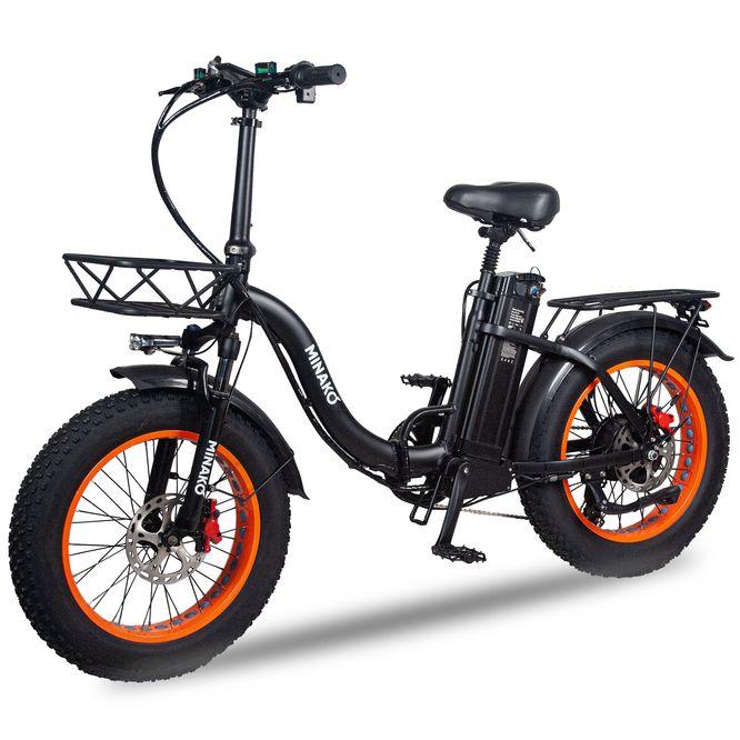 Электровелосипед Minako F11 Оранжевый - фото 1 - id-p220113260