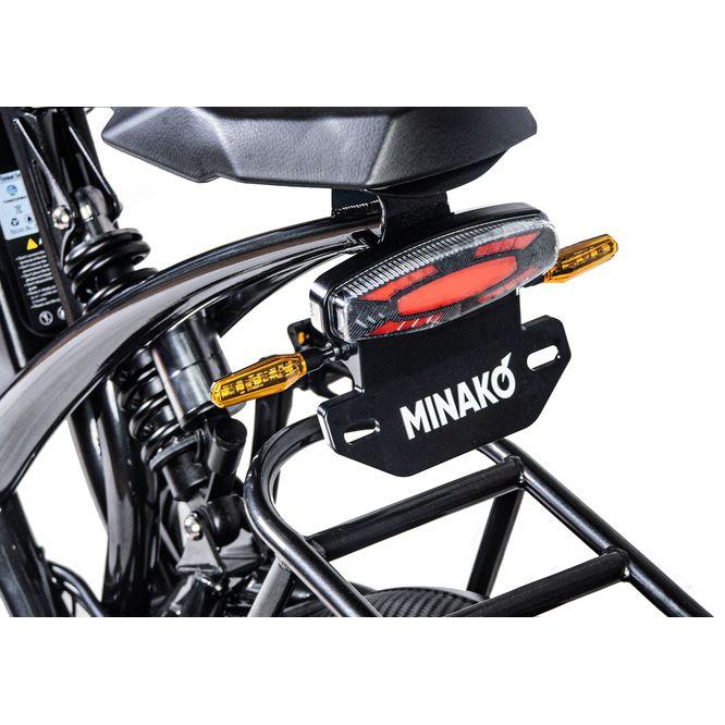 Электровелосипед Minako Fox 15 Ah Cпицы (черный) - фото 8 - id-p220113262