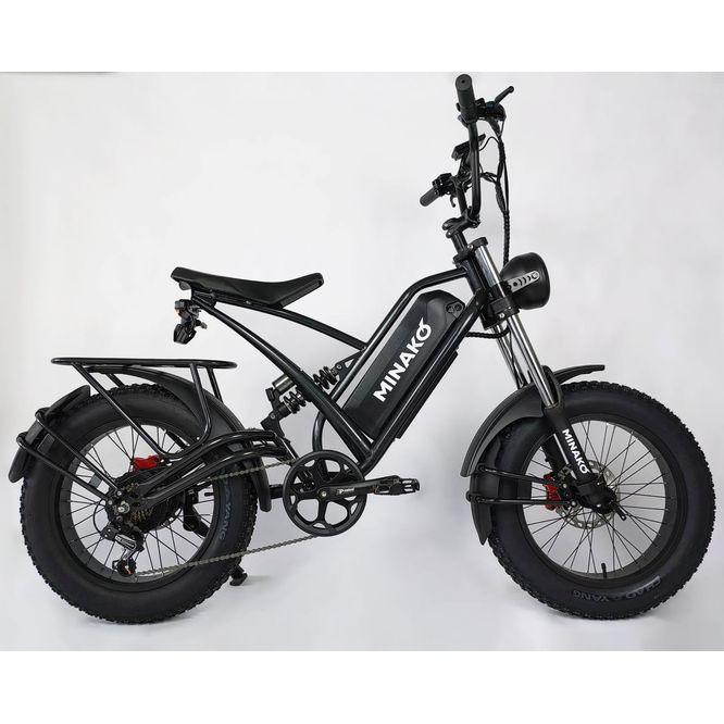 Электровелосипед Minako Fox 15 Ah Cпицы (черный) - фото 10 - id-p220113262