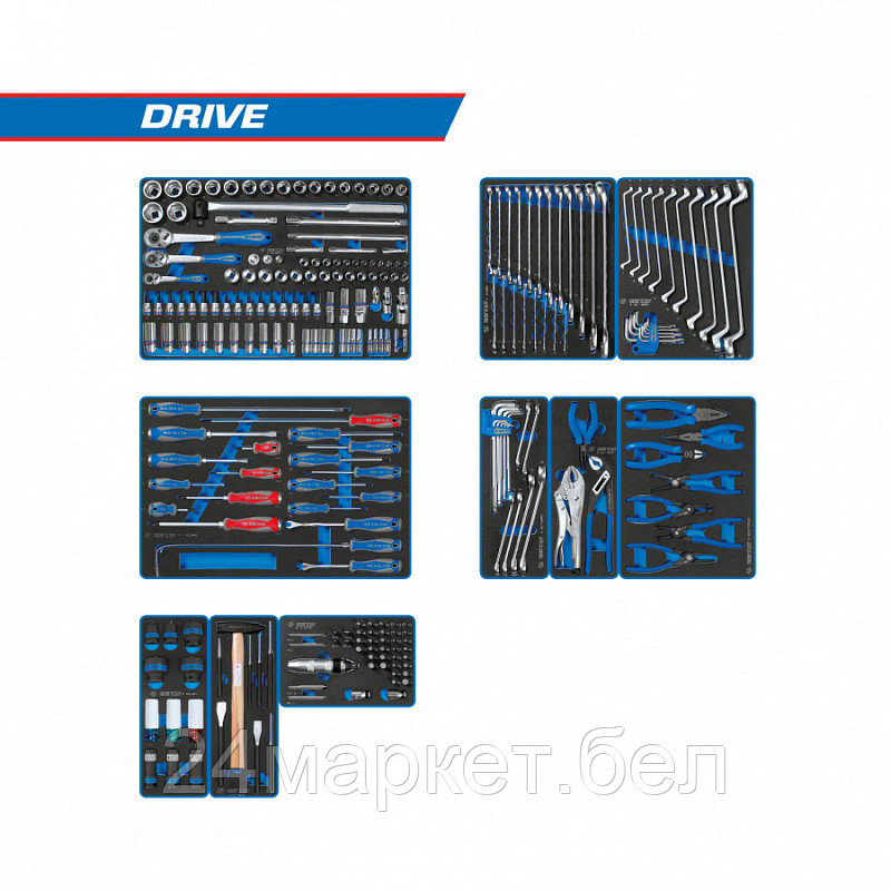 Универсальный набор инструментов King Tony Drive 934-251MRVD (251 предмет) - фото 1 - id-p220113204