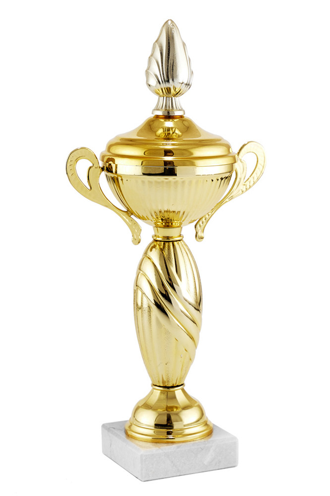 Кубок "Каир" на мраморной подставке с крышкой , высота 27 см, чаша 8 см арт.339-190-80К - фото 1 - id-p220113264