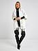 Шарф женский зимний теплый палантин платок шарфик кашемировый большой белый на голову длинный модный, фото 9