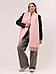 Шарф женский зимний теплый палантин платок шарфик кашемировый большой розовый на голову длинный модный, фото 5