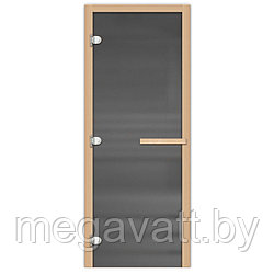 DoorWood 700x1800 "Затмение" (Графит матовое, коробка лиственная)