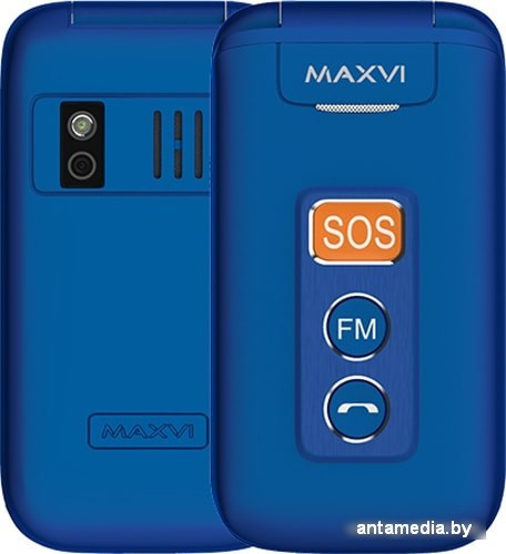 Мобильный телефон Maxvi E5 (синий) - фото 1 - id-p220114216