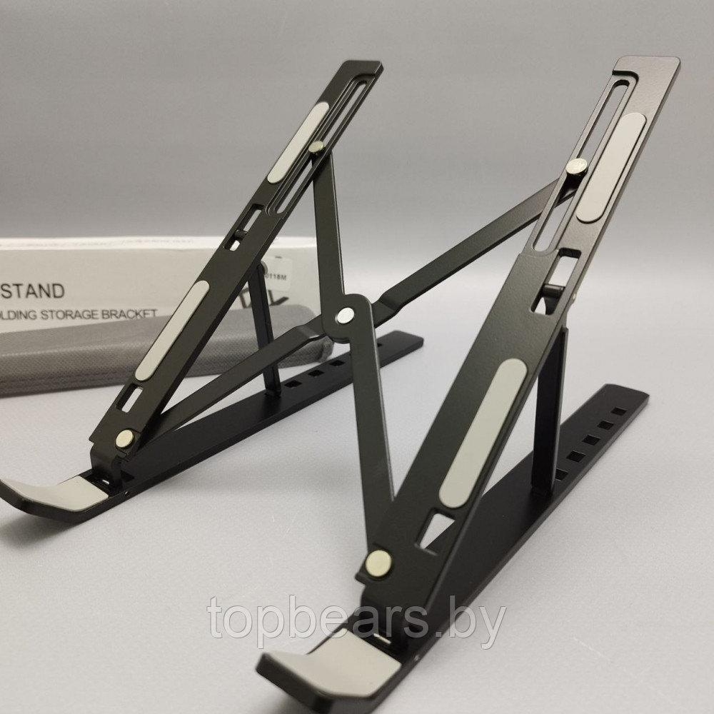 Подставка для планшета, ноутбука LapTop Stand / Держатель металлический регулируемый складной - фото 5 - id-p220114529