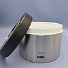 Контейнер для сыпучих продуктов металлический Bahaz 1.9 л. Металлик / Банка с прозрачной крышкой, фото 8