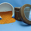 Контейнер для сыпучих продуктов металлический Bahaz 1.9 л. Ореховый/ Банка с прозрачной крышкой, фото 3