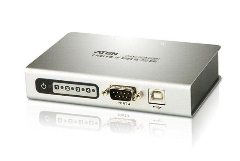 Переходник ATEN UC2324-AT USB в 4 порта COM (RS-232) - фото 1 - id-p220114488