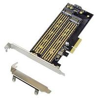 ORIENT C301E, Переходник PCI-Ex4- NGFF (M.2) M-key PCI-E SSD + SATA- NGFF (M.2) B-key SSD, тип