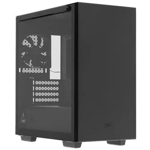 Корпус Deepcool MACUBE 110 BK без БП, боковое окно (закаленное стекло), черный, mATX