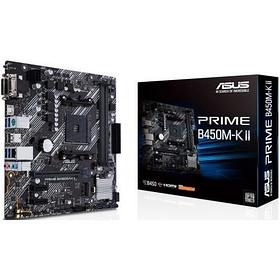 Материнская плата Asus PRIME B450M-K II Soc-AM4 AMD B450 2xDDR4 mATX AC`97 8ch(7.1) GbLAN RAID+VGA+DVI+HDMI