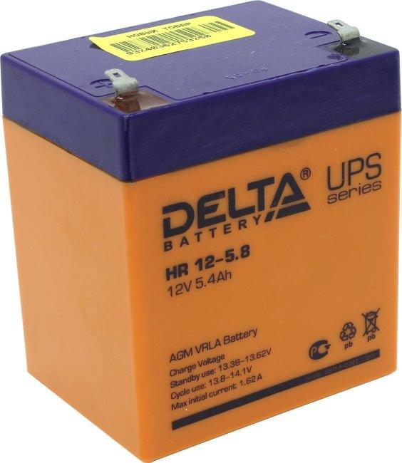 Аккумулятор Delta HR 12-5.8 (12V 5.4-5.8Ah) для UPS - фото 1 - id-p203914075