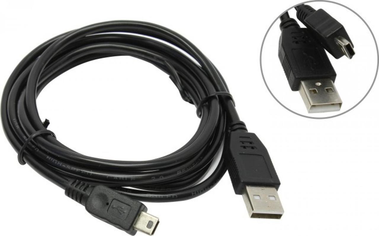 Telecom TC6911BK-1.8M Кабель USB 2.0 AM-- mini-B 5P 1.8м черный - фото 1 - id-p212701092