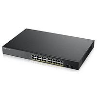 Коммутатор Zyxel GS190024HPV2-EU0101F 24G 2SFP 24PoE+ 170W управляемый