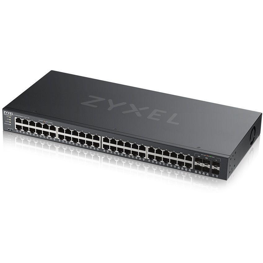 Коммутатор ZYXEL NebulaFlex Pro GS2220-50 Hybrid L2 Switch , 19 "rack, 44xGE, 4 combo ports (SFP / RJ-45), - фото 1 - id-p203917650