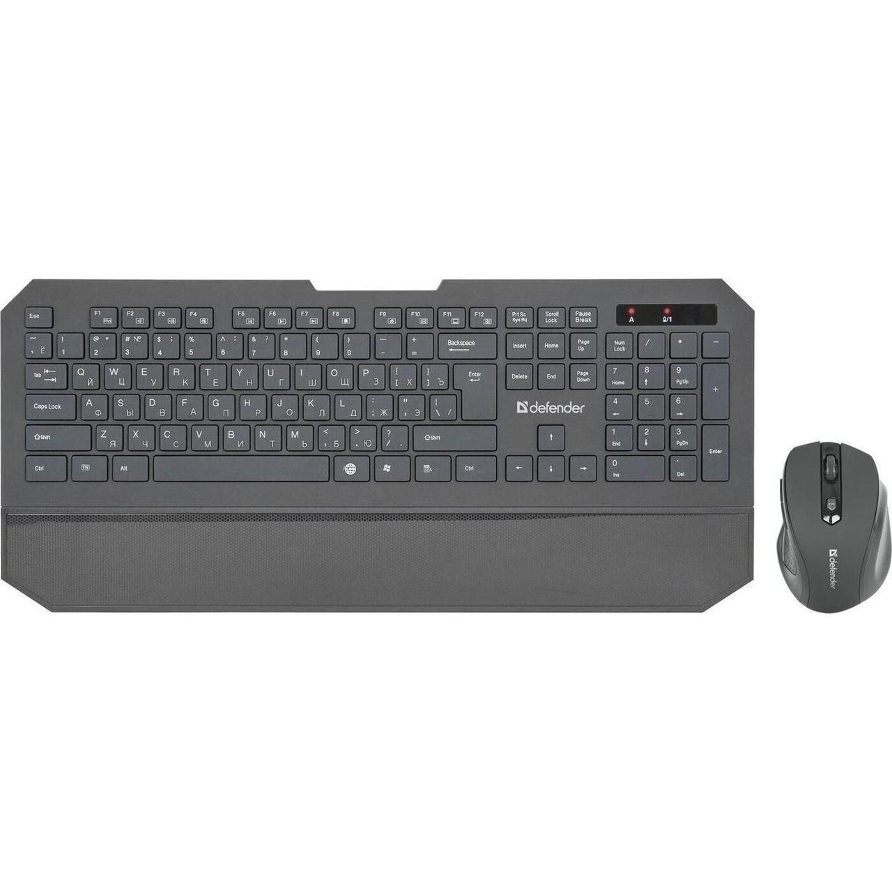 Клавиатура + мышь Defender Berkeley C-925 Nano Black (клавиатура + мышь для ПК, мышь радио (сенсор лазерный),