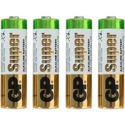 Батарея GP Super Alkaline 15ARS LR6 AA (4шт) спайка - фото 1 - id-p212709644