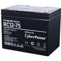 Аккумуляторная батарея SS CyberPower RC 12-75 / 12 В 75 Ач Cyberpower. Battery CyberPower Standart series RС