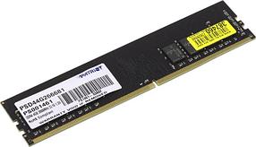 Оперативная память Patriot DDR4 4GB 2666MHz UDIMM (PC4-21300) CL19 1.2V (Retail) 512*8 PSD44G266681