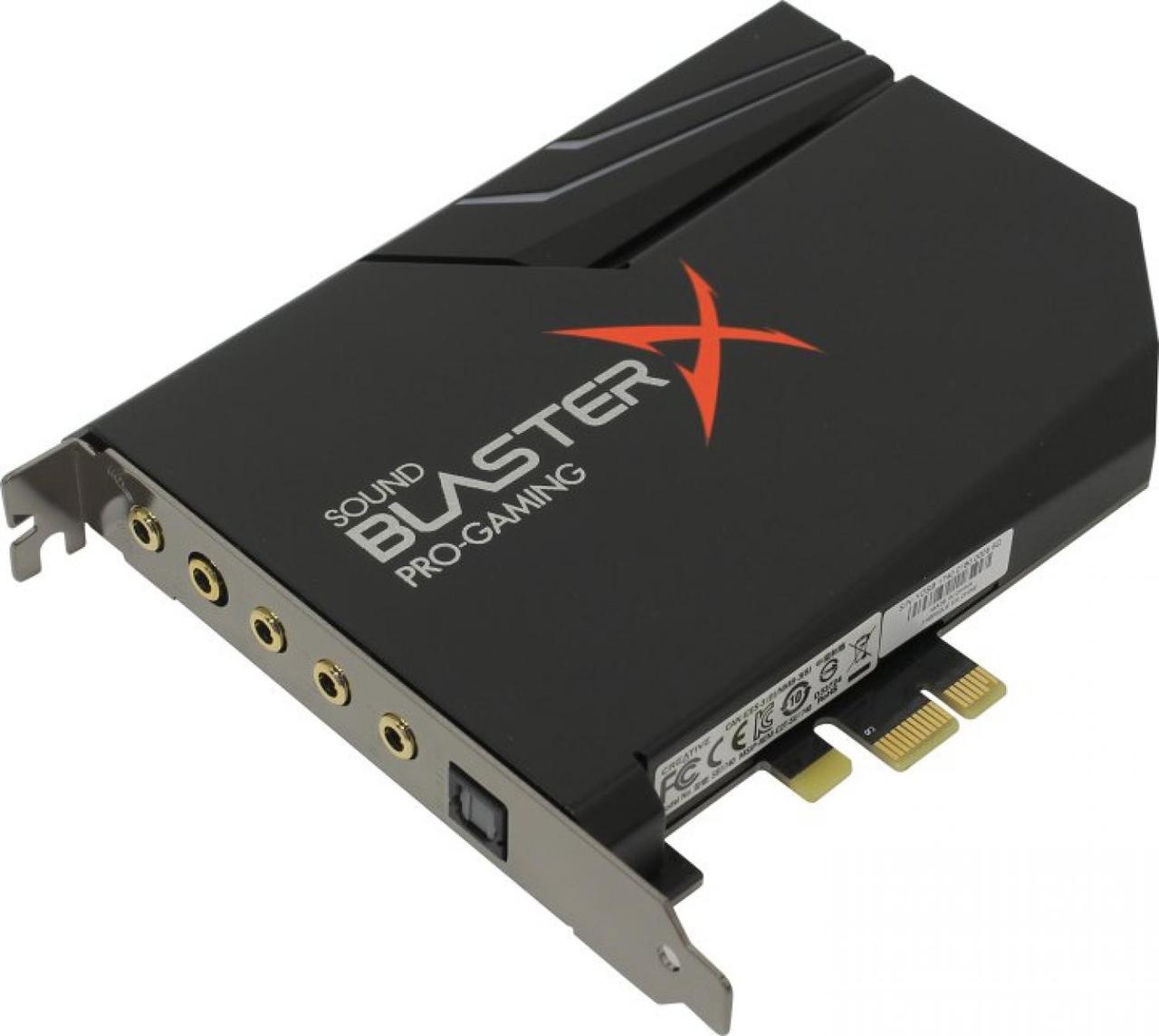 Звуковая карта Creative PCI-E BlasterX AE-5 Plus (BlasterX Acoustic Engine) 5.1 Ret - фото 1 - id-p212712094