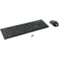 Комплект OKLICK Wireless Keyboard & Optical Mouse 250M Black (Кл-ра USBFM+Мышь 3кн Roll USB FM) 997834 - фото 1 - id-p212710907