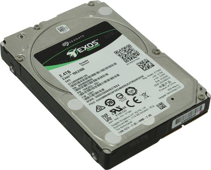 Жесткий диск HDD SAS 2,5" Seagate 2400Gb (2,4Tb), ST2400MM0129, Exos 10E2400, SAS 12Гбит/с, 10000 rpm, 256Mb - фото 1 - id-p212708706