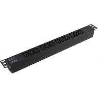 Exegate ServerPro PDU-19H007 Al-12C13-C20 EX280865RUS Блок силовых розеток 19" чёрный 1U 12xIEC-320-C13