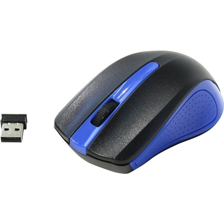 Oklick 485MW black/blue optical (1200dpi) cordless USB (2but) [997826] - фото 1 - id-p203911055