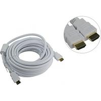 Кабель Aopen ACG711DW-10M HDMI 19M/M ver 2.0, 10М, 2 фильтра, белый