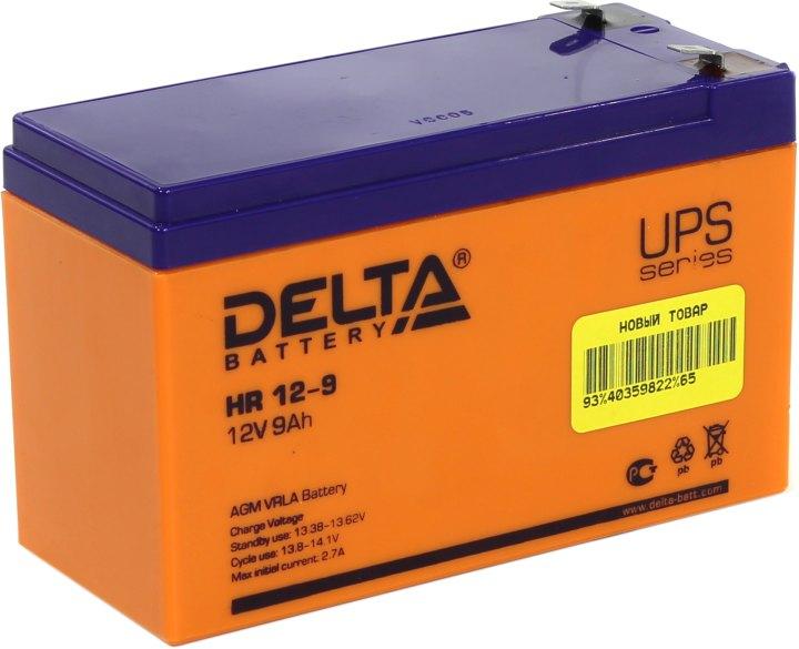 Delta HR 12-9 (9 А\ч, 12В) свинцово- кислотный аккумулятор - фото 1 - id-p212703661