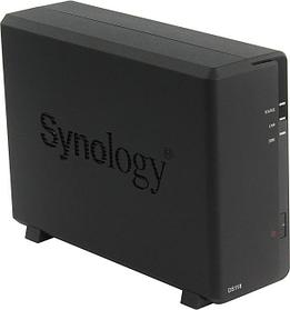 Synology DS118 Сетевое хранилище 1xHDD DC1,4GhzCPU/1Gb, SATA(3,5'')/2xUSB3.0/1GigEth/iSCSI/2xIPcam(upto