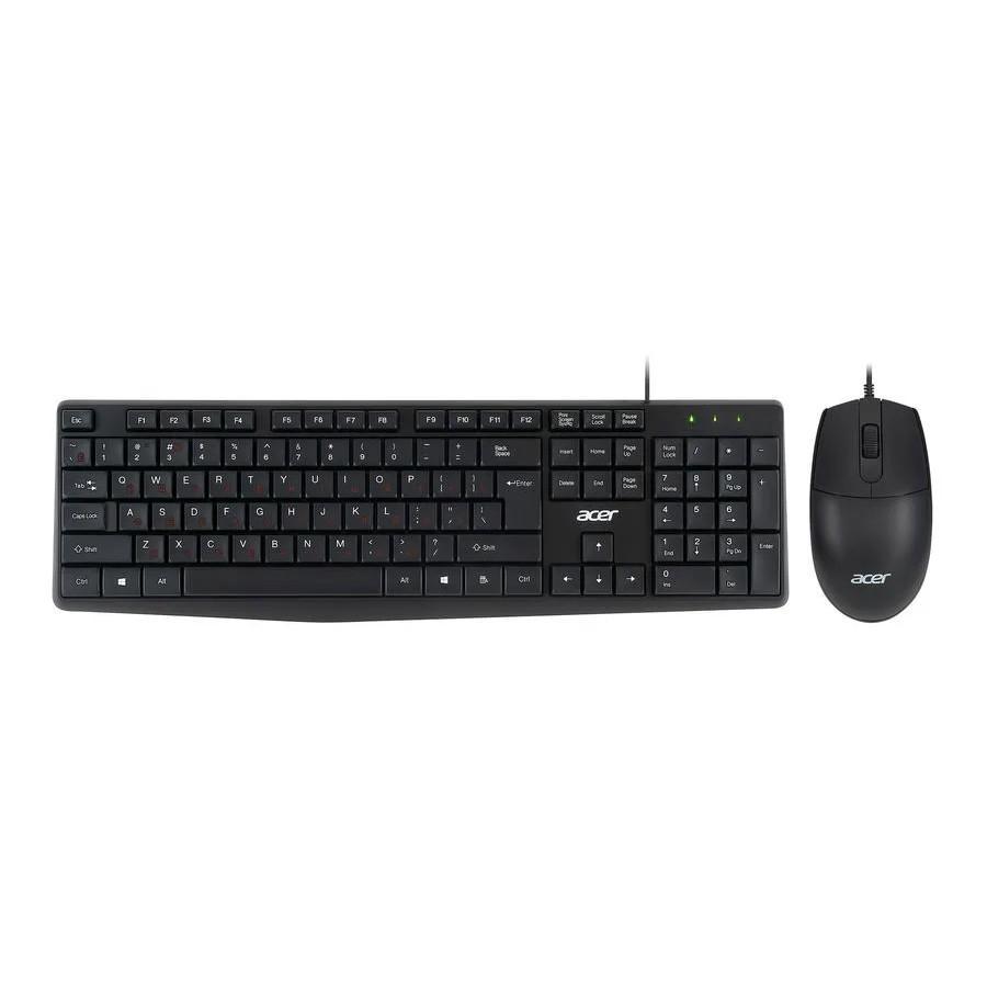 Клавиатура + мышь Acer OMW141 клав:черный мышь:черный USB - фото 1 - id-p214261498